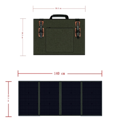 Portable 100w Polycrystalline Foldable Solar Panel Lightweight For Outdoor