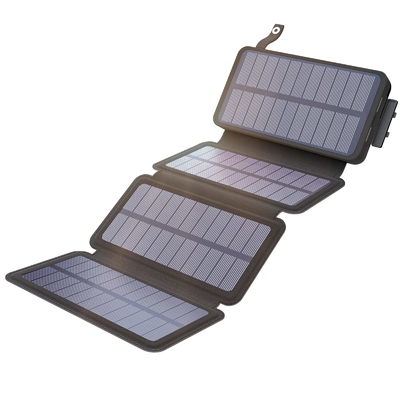 OEM 25000mAh 6W Solar Powered Power Bank Charger Panel For Mobile Phone