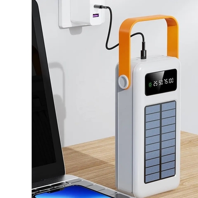 30000mAh 100000mAh 120000Mah Solar Charger Detachable Cable Solar Power Bank With Lanyard