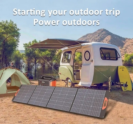 Mono Solar Cells Portable Solar Panel 200W Foldable Solar Panel With USB Output