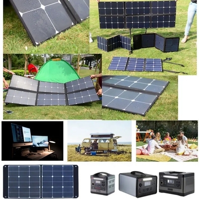 Lightweight Waterproof 100w Folding Solar Panel Solar Blanket Charger For Outdoor