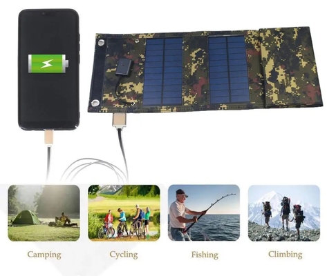 Mini 15W Folding Solar Panel With USB Charging For Phone Laptop Charging