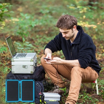 Portable Folding Solar Panel 10W Power Charger For Camping Travel Hiking