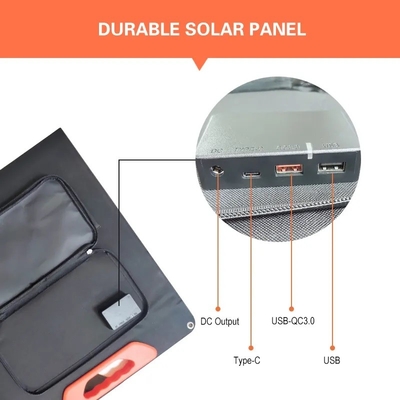 60W 100W 150W Portable Folding Solar Panels 200W For Outdoor Camping