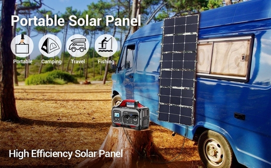 110W Foldable Solar Panel ETFE Portable 6 Folding Travel Charger Home Use Solar Panel