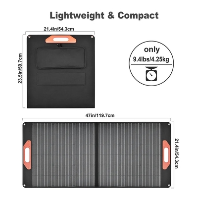 ETFE 100W Solar Panel Foldable Charging Kit 60w 100w 3 Fold 5 Fold Each Single Module