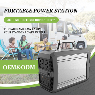 Outdoor Emergency 300W Portable Solar Generator System 96000mAh AC Pure Sine Wave