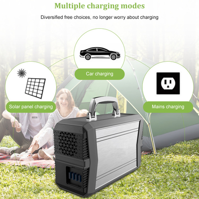 Outdoor Emergency 300W Portable Solar Generator System 96000mAh AC Pure Sine Wave