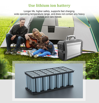 Outdoor Emergency 300W Portable Solar Generator System 96000mAh AC Pure Sine Wave