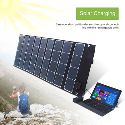 Portable Foldable Solar Panel 120W Waterproof For Outdoors Camping