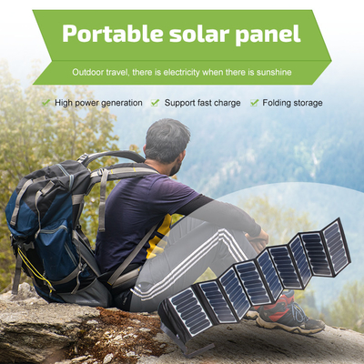 60W Foldable Solar Panel Portable With ETFE Technology USB-C