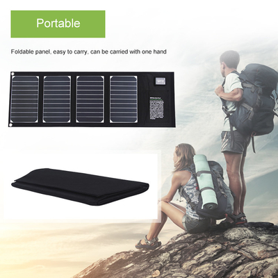 Solar Charger 20w Foldable Solar Panel Charger With 2 Usb Output Waterproof