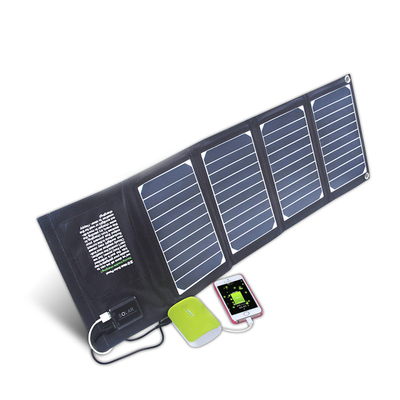 IPX4 Portable Foldable Solar Panel Charger 20 Watt With 2 Usb Output