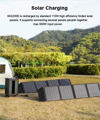 High Power Rechargeable Solar Powered Mini Generator 4000W With AC Output