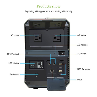 1000 Watt Portable Power Station Generator Rechargeable 273000mAh