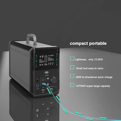 LifePO4 Camping Emergency Backup Solar Power System Generator For RV Air Conditioner