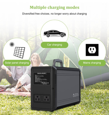 1000W Backup Solar Generator Station Lithium Battery Powered 60Hz