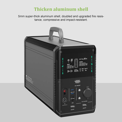 1380Wh Solar Generator Station Emergency Backup Solar Power System With Lifepo4 Battery