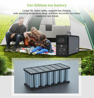 1380Wh Lifepo4 Solar Generator Solar Portable Power Supply Backup