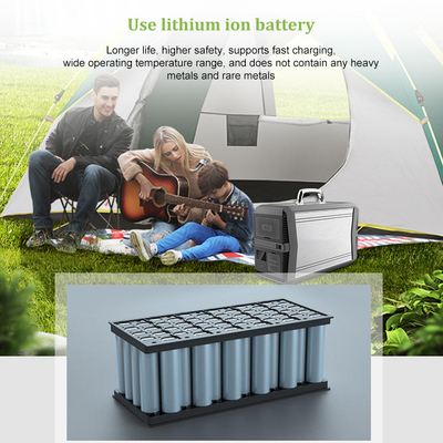 MPPT Portable Solar Rechargeable Power Station Generator 1000W Li-Ion Battery Multiple Output