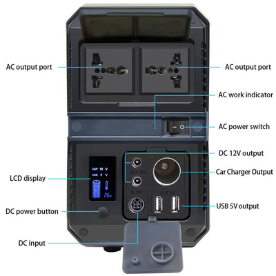 UPS 500W Portable Power Station Generator Mobile Powerstation Camping With USB DC AC Output