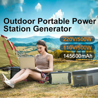 BMS Lithium Battery Portable Solar Panel Generator 500W Power Station