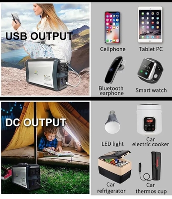 532wh BMS Battery Mobile Solar Generator Portable Power Station 500w