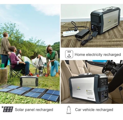 1000 Watt Outdoor Mobile Solar Electric Generator 532wh with OLED Screen