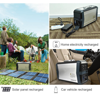 1000w Lithium Battery Solar Camping Power Station Bank USB QC3.0 For Lighting System
