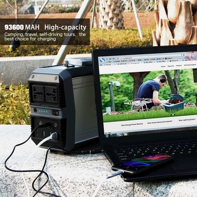 Home 300W 346Wh Li Ion Power Station Battery Type MPPT Solar Charged Generators