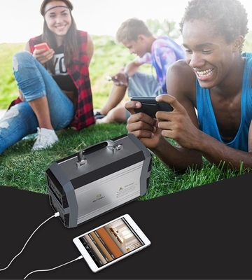 Rechargeable Lithium Battery AC Portable Power Station Generator For Car Emergency 300W