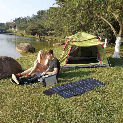 300W BMS Outdoor Portable Solar Generator For Camping Power Supply System