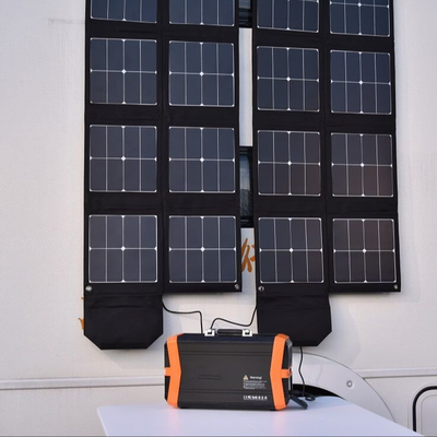 BMS Lithium Battery Portable Solar Panel Generator 500W Power Station