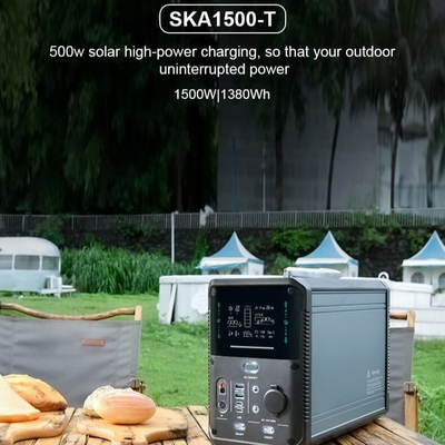 1500W Rechargeable Li Ion Power Station for Outdoor Travel Emergency Storage
