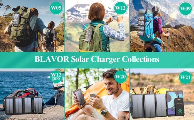 ODM Universal Backup Solar Powered Power Bank Pack Charger 20000mah 1