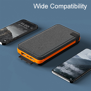 OEM 25000mAh 6W Solar Powered Power Bank Charger Panel For Mobile Phone 3