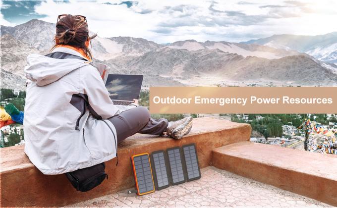 OEM 25000mAh 6W Solar Powered Power Bank Charger Panel For Mobile Phone 6