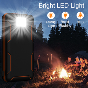 OEM 25000mAh 6W Solar Powered Power Bank Charger Panel For Mobile Phone 5