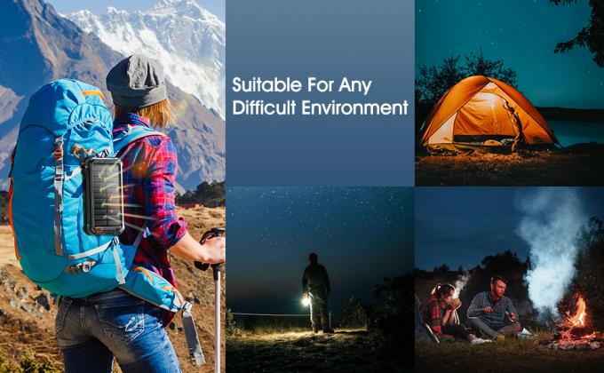 IPX5 Waterproof Portable Solar Powered Power Bank Charger 26800mAh With 3 Built-In Cables 2