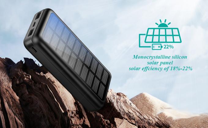 IPX5 Solar Powered Portable Charger 30000mAh Battery Pack For IPhone 3