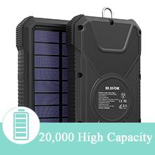 Portable Wireless Solar Powered Power Bank Charger 18W QC3.0 With 4 Outputs 2