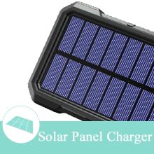 Portable Wireless Solar Powered Power Bank Charger 18W QC3.0 With 4 Outputs 3